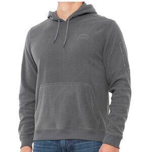 Hurley Men's Everett Windchill Fleece Pullover Hoodie, Gray, Small